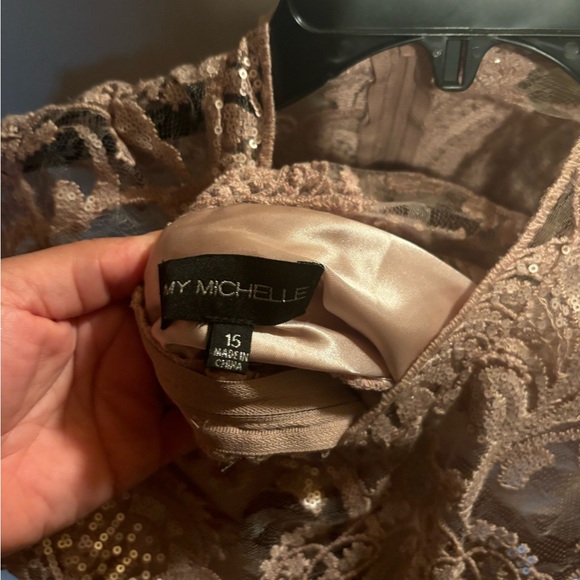 Rose Gold Prom Dress - Picture 3 of 3